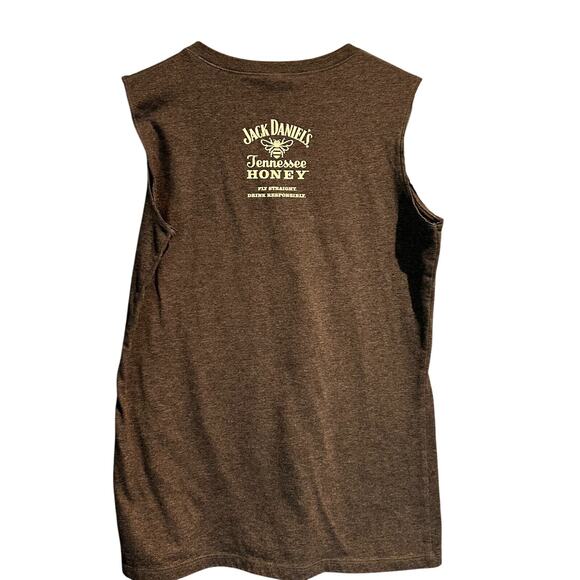 Collectible Jack Daniel's Tennessee Honey Bee Keeper Crop V-Neck Tank Size Med. - Picture 2 of 9